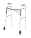 Deluxe Two-Button Folding Walker with 5" Wheels