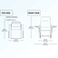 Top View and Front View of Ascent Recliner Chair and its dimensions
