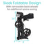 Compact Foldable Lightweight Rollator - Foldable Design