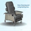 Drive Clinical Care Recliner D577 shown in Charcoal is also available in Chocolate and Tan | Available at NewLeafHomeMedical.com