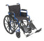 Drive Blue Streak Wheelchair with Flip Back Desk Arms - 16", 18" & 20" Seat