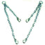 Optional Invacare Lift Chain set 9071 can be used on any four point connection patient sling. Center Loop to Head End: 12-1/2". Center Loop to Low End: 22". Allows more precise adjustment for patient positioning.