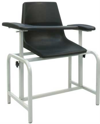Winco Blood Drawing Chair, Phlebotomy Chair - Plastic Seat