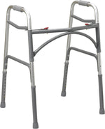 Drive Two-Button Folding Bariatric Walker - 500 lb Weight Capacity