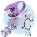 ENFit Lopez Valve, Tethered Cap