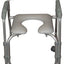 The back is removable on the Drive Aluminum Shower Chair and Commode 11114KD-1