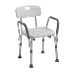 Drive Medical Shower Chair with Back & Removable Padded Arms