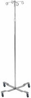Drive Economy IV Pole with Removable Top, 4 Hooks (shown in chrome). Item# 13029.