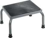 Footstool with Non-Skid Rubber Platform and Optional Handrail