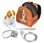 Pediatric Beagle Compressor Nebulizer with Carry Bag shown with disposable nebulizer kit (18090-BE).