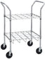 Chrome Oxygen Cylinder Cart