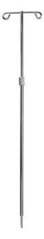 Telescoping IV Pole 2101A with locking collet quickly and securely adjusts height from 35" to 65" (included)