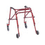 Drive Medical Nimbo Posterior Walker 23" to 30.5" Handle Height (shown in Castle Red)