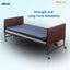 The 15300LW Lightweight Bariatric Bed shown with optional 42"W Bariatric Foam Mattress (item# 15301).