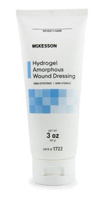 McKesson Hydrogel Amorphous Dressing, 3 oz, Non-Sterile (Case of 12)
