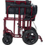Easy folding for storage and transporting on the go. ATC22-R 22" Bariatric Aluminum Transport Chair from NewLeaf Home Medical