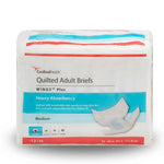 Cardinal Health, Wings Plus, Quilted Adult Briefs,  Heavy Absorbency, Medium (Case of 96)