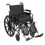 The Balanced Aire is available in 4" high profile and 2" low profile heights and sizes: 16"W x 16"D; 18"W x 16"D; 18"W x 18"W; 20"W x 16"D; 22"W x 18"D; 22"W x 20"D. (Wheelchair sold separately)
