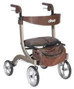 Drive Nitro DLX Euro-Style Rollator Walker - User Height 5'2