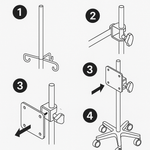 Lumex Optional IV Pole Mount: