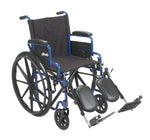 Drive Blue Streak Wheelchair with Flip Back Desk Arms - 16