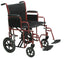 Bariatric Heavy Duty Transport Wheelchair with Swingaway Footrest