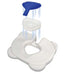 The Kabooti Orthopedic Seat Cushion illustration showing how to insert the included Ice Pack.