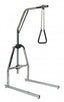 The Lumex Free Standing Trapeze 2940B is a free standing trapeze with floor stand used to assist patient safely change position in bed and transfer from bed to other equipment with minimal assistance.