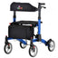 Nova Monarch Rollator model 4329BL (blue) offers a 32" to 36" adjustable handle height range.