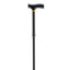 Attractive wood handle with brass collar and aluminum tubing