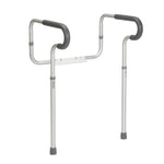 Drive Medical Adjustable Toilet Safety Frame with Padded Armrests