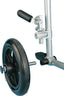 Deluxe Fly-Weight Aluminum Transport Wheelchair with Removable Wheels - Red