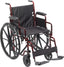 Drive Rebel Lightweight Wheelchair with Folding Back - 18" x 16" Seat