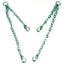 Invacare Lift Chain set 9071 can be used on any four point connection patient sling. Center Loop to Head End: 12-1/2". Center Loop to Low End: 22". Allows more precise adjustment for patient positioning.